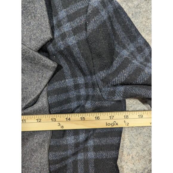Sundance Size 4 Wool Blend Black Blue Gray Plaid Sweater Blazer Academia - Picture 8 of 8